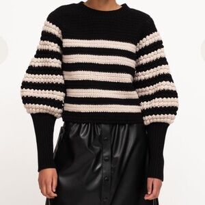 SEA NEW YORK
REESE POPCORN STITCH SWEATER - NAVY
 Medium